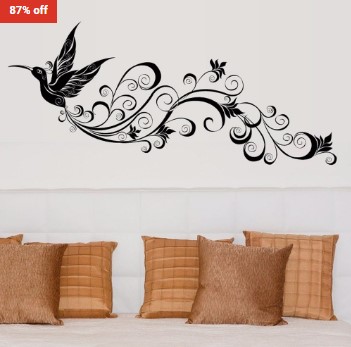 87% OFF Best Selling Removable Wall Stickers Black Bird $11.95 (RRP$95)