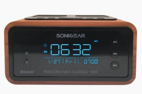 SONICGEAR CLASS 1000 (Walnut) Portable Muitlfuction Bluetooth Speaker $48.00