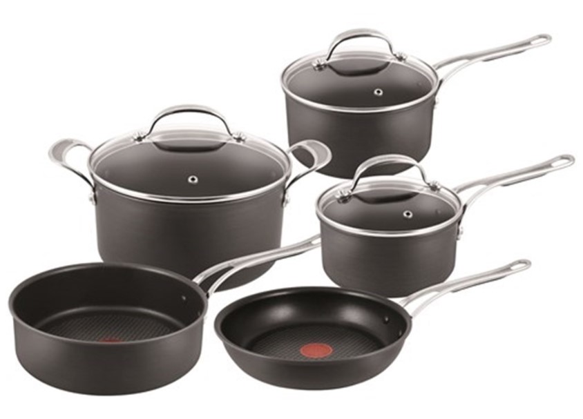 Jamie Oliver by Tefal Premium Hard Anodised 5 Piece Cookware Set $419.99 (RRP $799.95)