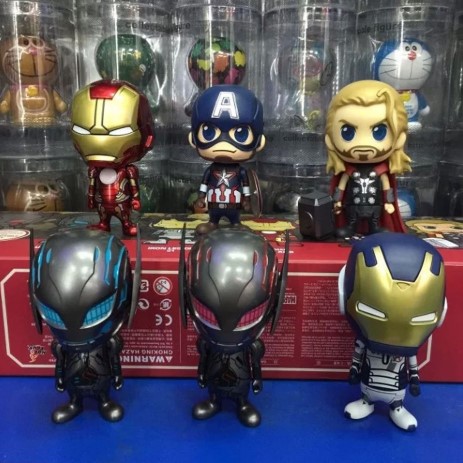 Funko Pops & Cartoon Characters 6 Piece Set Marvel’s The Avengers 9cm $69