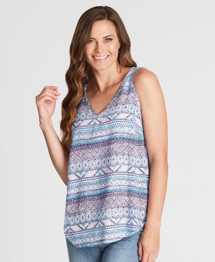 V Neck Rayon Tank $7.95 (Was$29.99)