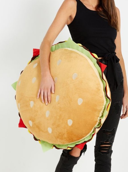 50% OFF Typo Giant Burger Cushion $25.00 (RRP$49.99)