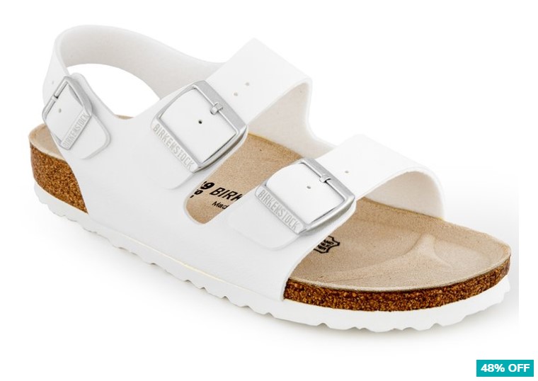 48% OFF Birkenstock Unisex Milano Narrow Sandal – White $79 (Don’t pay $154)