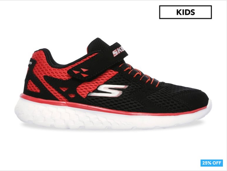 25% Skechers Pre-School Boys’ GORun 400 Proxo Shoe – Black/Red $29.99 (Don’t pay $39.99)