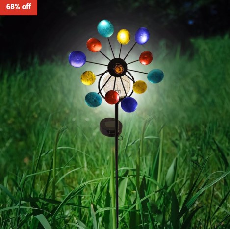 68% OFF Touch of ECO Pinwheel – WhirlwindSolar LED Spinning $18 (RRP$57)