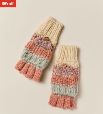50% OFF FAT FACE Layla Knitted Mittens $9 (RRP$18)