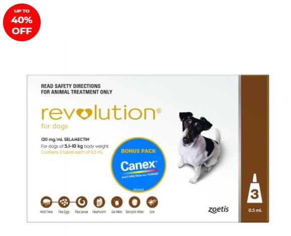 Revolution for Dogs 5-10kg $34.79 – $63.5