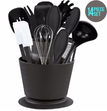 Home Basics Kitchen Tool 14 Piece Set – Black $23