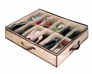 Under the Bed Shoe Storage- Brown $6