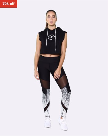 70% OFF Tone Fitness Apparel Dott Compression Tights Activewear Black $29.95 (RRP$100)