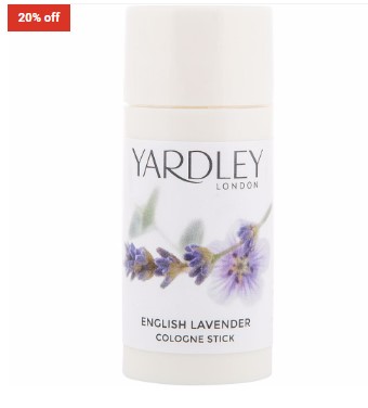 20% OFF Yardley English Lavender Cologne Stick 20ml $4.80 (RRP$6)