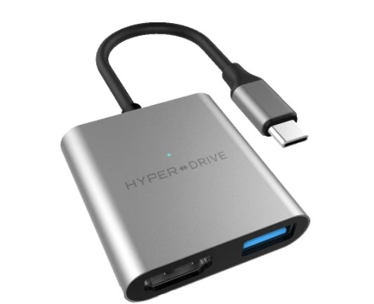 HyperDrive 3-in-1 USB-C Hub with 4K HDMI Output – Space Gray (90026475) $59 (RRP $79.95)