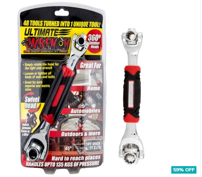 59% OFF 48-in-1 Ultimate Wrench Tool $19.99 (Don’t pay $49.95)