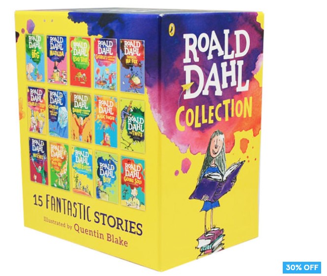 30% OFF Roald Dahl Collection 15-Book Box Set $59.99 (Don’t pay $86)