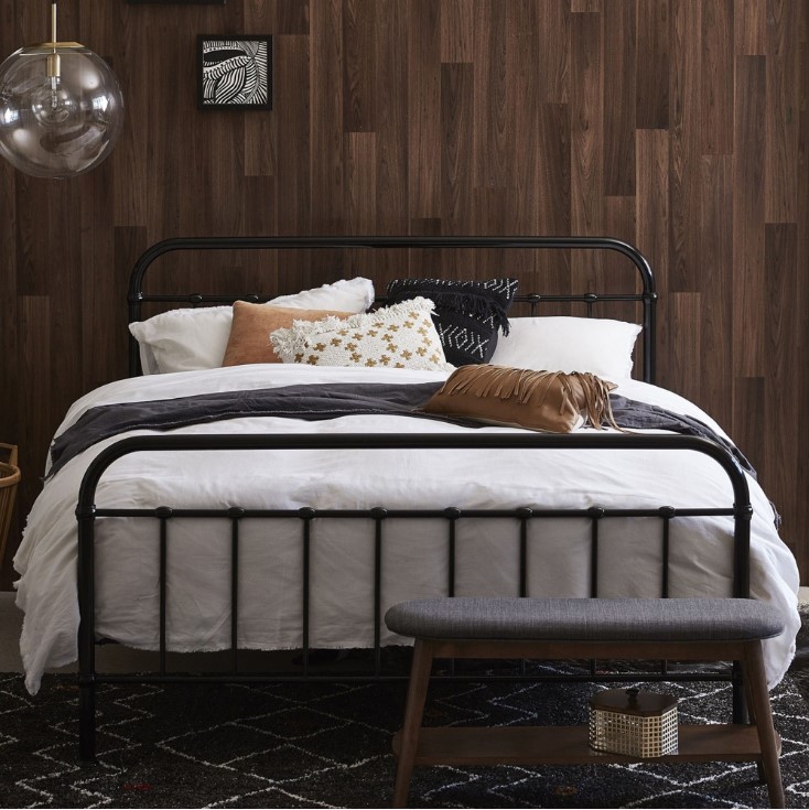 Black Bailey Metal Bed Frame by Temple & Webster $169.00-$279.00