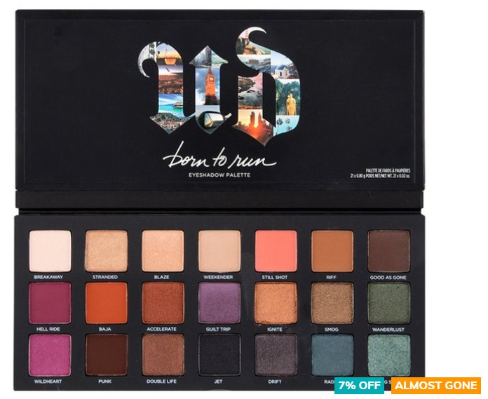 7% OFF Urban Decay Born To Run Eyeshadow Palette $70 (Don’t pay $76)