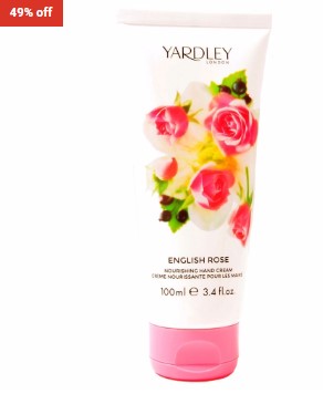 49% OFF Yardley English Rose Hand Cream 100ml $4.60 (RRP$9)