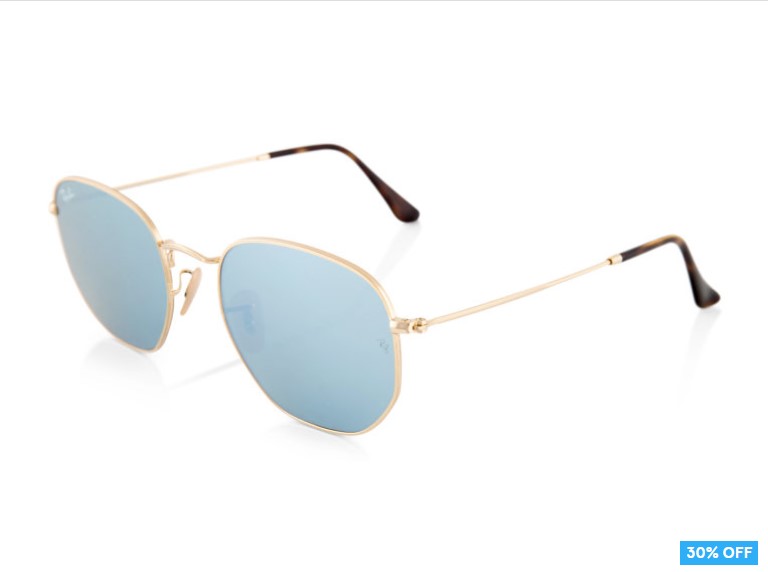 30% OFF Ray-Ban Hexagonal 3548N Sunglasses – Gold/Grey $149 (Don’t pay $215)