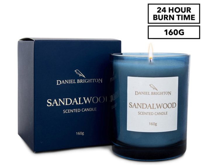 Daniel Brighton Scented Soy Candle 160g – Sandalwood $9.99