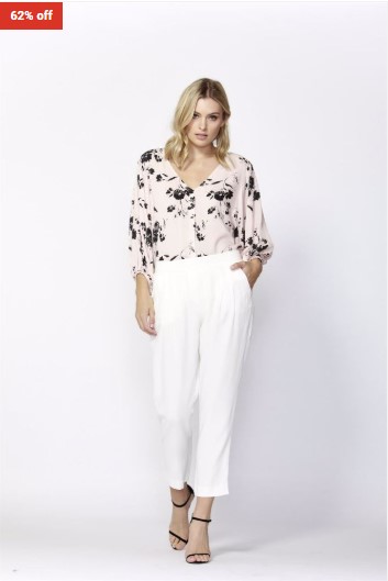 62% OFF FATE + BECKER Pearl Notting Hill Pintuck Pant $45 (RRP$119.95)