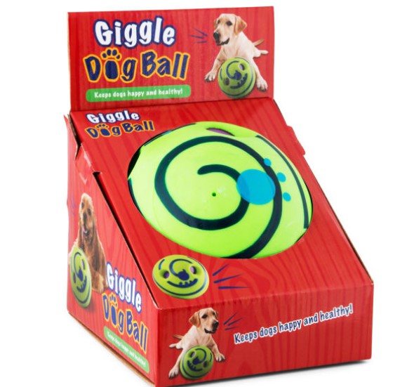 Giggle Dog Ball Keeps dogs entertained by engaging their natural instincts to play! $9.99