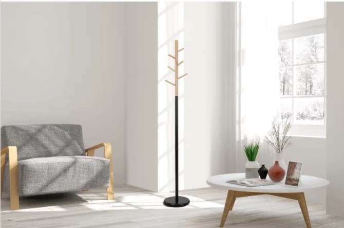 28% OFF Ovela Wooden Coat Hanger Stand $35 (Was $49)