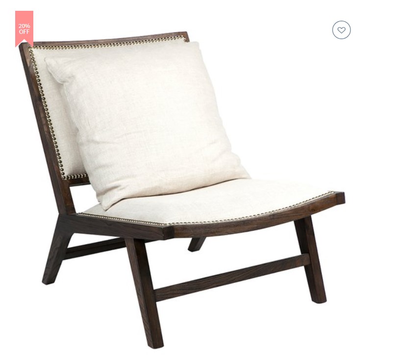 20% OFF CAFE LIGHTING & LIVING Messina Armchair $643.20 (RRP$804)