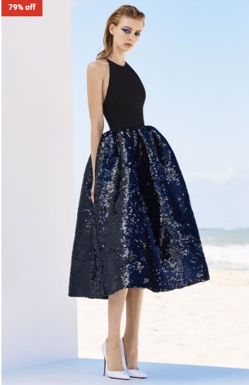 79% OFF Alex Perry Gia Sequin Halter Gathered Midi $400 (RRP$1900)