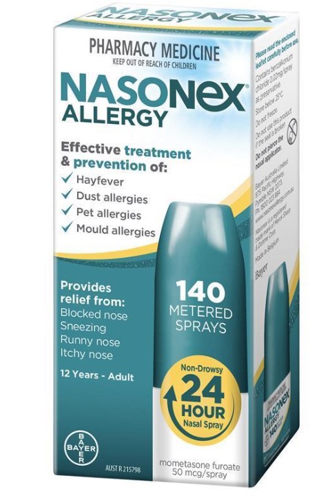 Nasonex Allergy Non-Drowsy 24 Hour Nasal Spray 140 Sprays $13.99