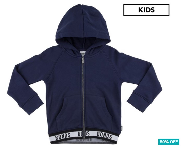 50% OFF Bonds Kids’ Logo Classic Hoodie – Base Navy $14.95 (Don’t pay $29.95)