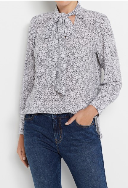 Print Tie Neck Blouse $34.98 (RRP$99.95)