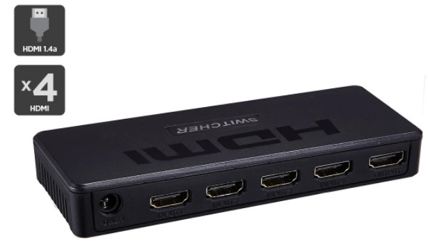 4×1 HDMI Switch with Remote Control $19