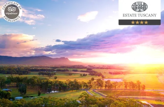 HUNTER VALLEY: 2 Nights at Estate Tuscany, Pokolbin NSW For Two $249 (Valued at $635)