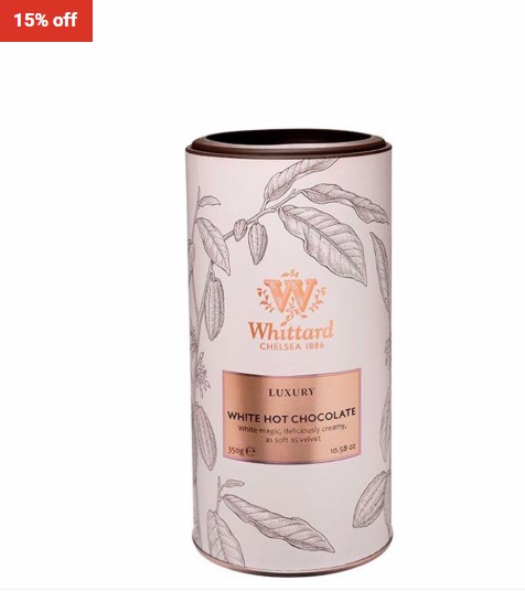 15% OFF Whittard of Chelsea Luxury White Hot Chocolate $11 (RRP$13)