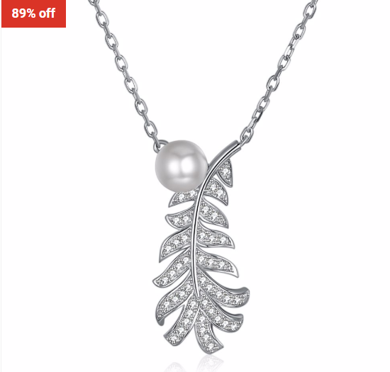 89% OFF Riakoob Freshwater Pearl Solid Sterling Silver Necklace $45.99 (RRP$423)