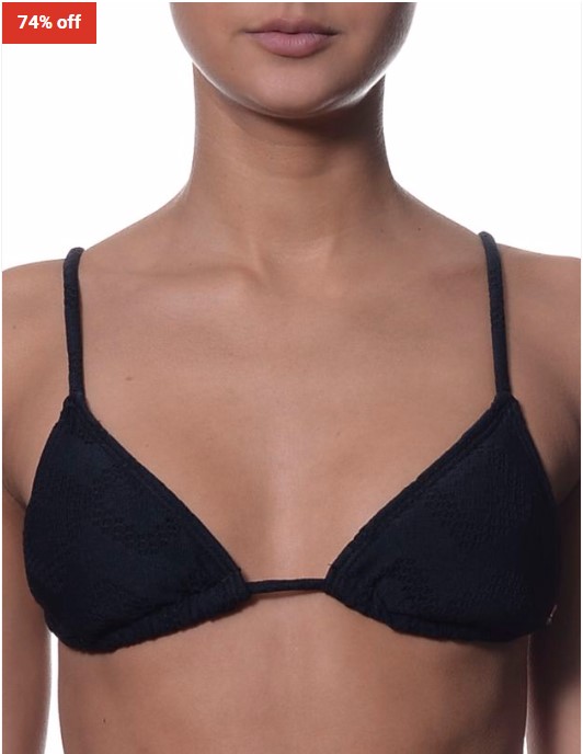 74% OFF ROXY Ladies Slide Tri J Bikini Top $15 (RRP$58)