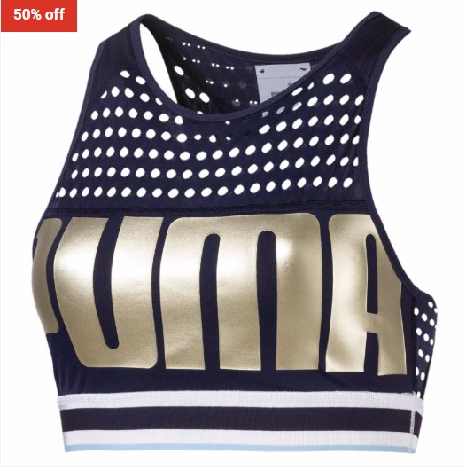 50% OFF Puma Bra M Peacoat Met $35 (RRP$70)