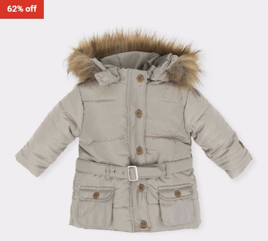 62% OFF Tutto Piccolo Girls Parka Jacket Kamel $56 (RRP$147)