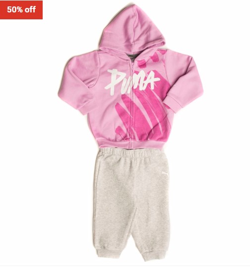 50% OFF Puma Minicats Hooded Jogger Orchid $30 (RRP$60)