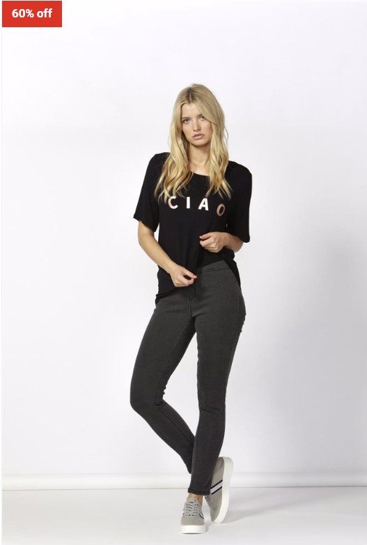 60% OFF Betty Basics Charcoal Nixon Stretch Jean $24 (RRP$59.95)