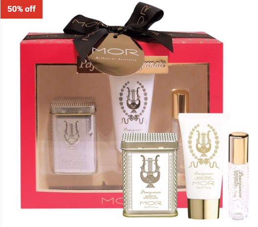 50% OFF MOR Boutique Perfumed Pomegranate Gift Set $14.99 (RRP$29.95)