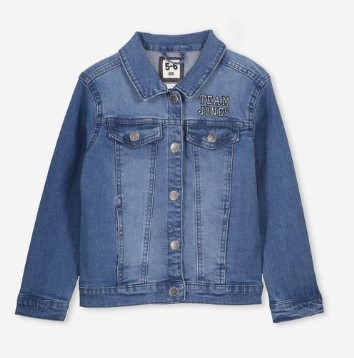 Cotton On Kids Daisy Denim Jacket Personalised $44.99