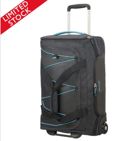 American Tourister Road Quest Duffle Graphite/Turq 55cm $69.00 (RRP:$189.00)