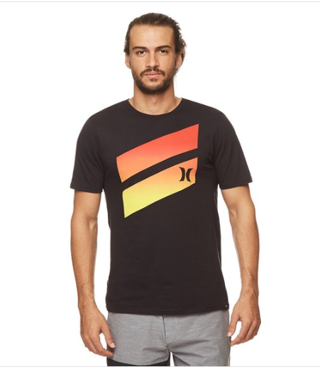 Hurley Men’s Icon Slash Gradient Tee – Black $24.99 (Don’t pay $39.99)