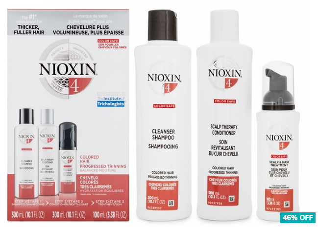 46% OFF Nioxin System 4 Hair System Kit 3-Piece Set $44.99 (Don’t pay $84)