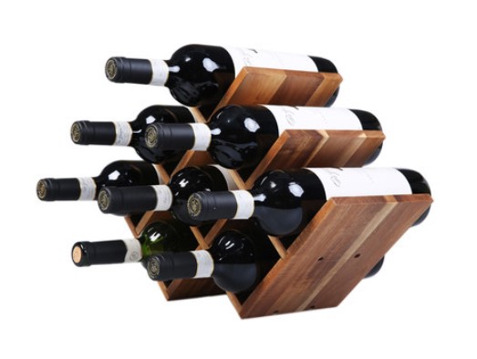 58% OFF 8 Bottle Acacia Wood Wine Rack by Sherwood Housewares $54.95 (RRP:$129.95)