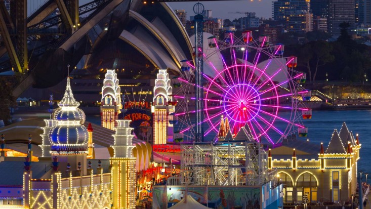 Luna Park Unlimited Rides Pass During Vivid (height 130cm+) – Sydney $55