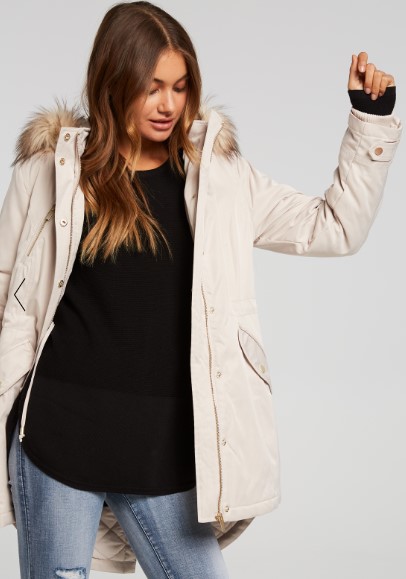 TRIXIE FAUX FUR WINDBREAKER $104.96