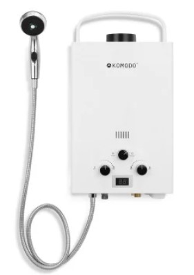 Komodo Portable Gas Water Heater $189