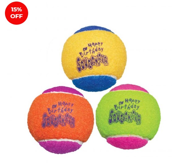 15% OFF KONG Dog Airdog Squeaker Birthday Balls $8.49 (RRP$9.99)